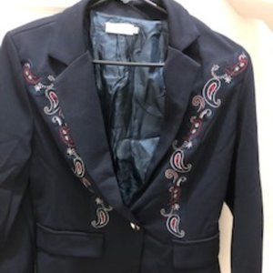 New - SIMPLY COUTURE - Embroidered Blazer